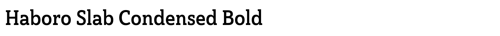 Haboro Slab Condensed Bold image